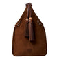 Miu Miu Mini Suede Handbag: Moro Brown with Tassel Charms