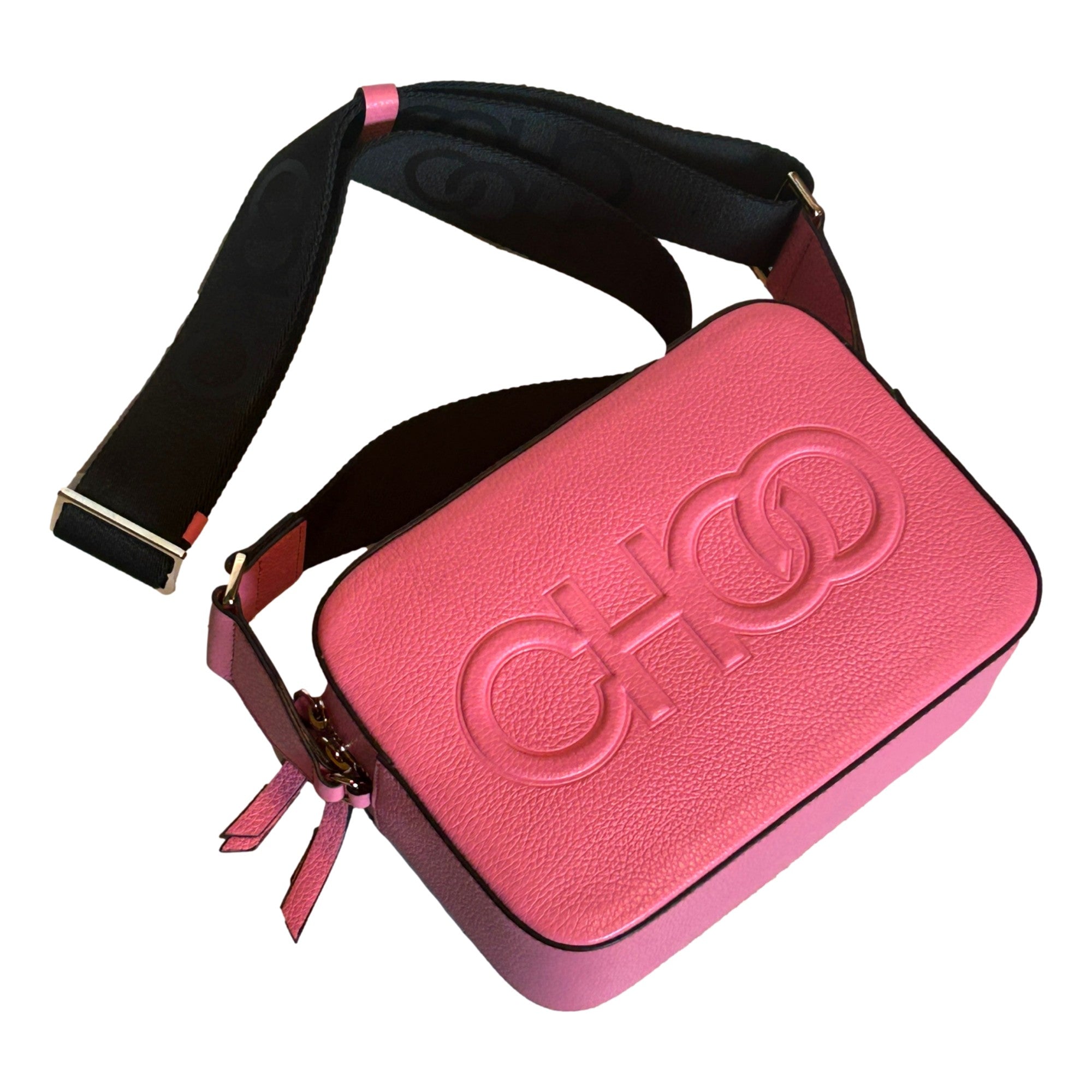 Pink Crossbody Leather Bag | Jimmy Choo Elegant Camera Bag -   Shop Bags LLC 