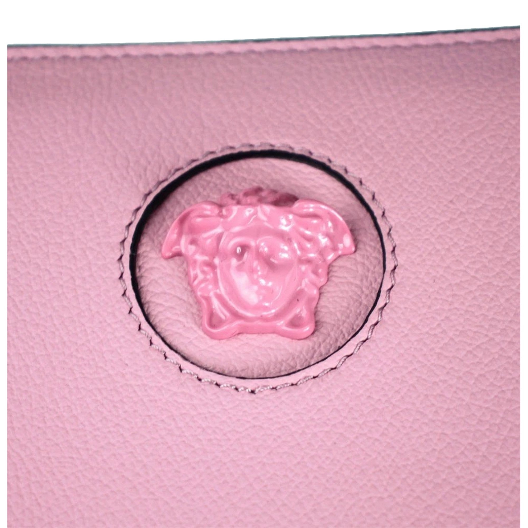 Pink Long Zip Around Wallet Wallets - Versace La Medusa Elegance -   Shop Bags LLC
