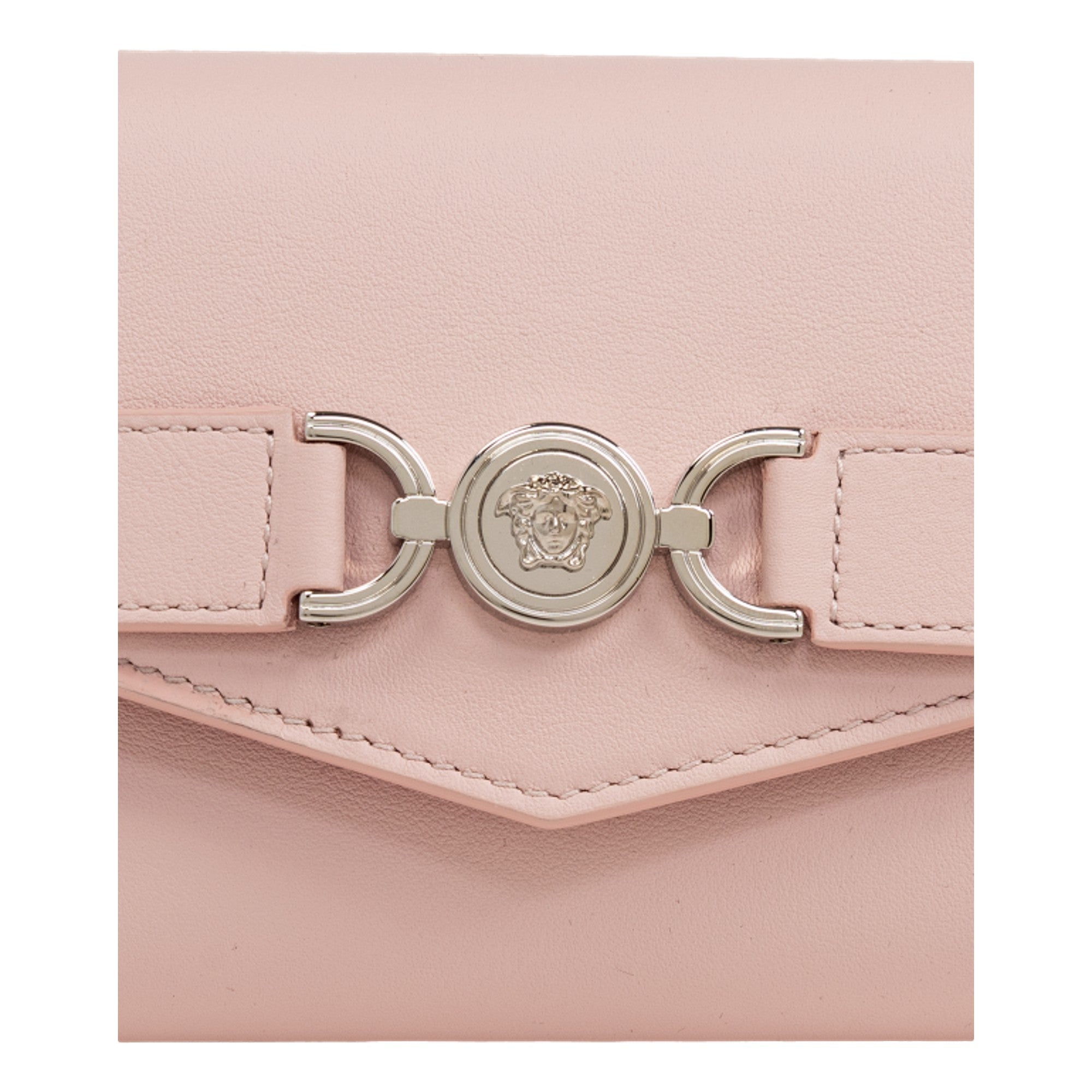 Pink Tri Fold Snap Wallet by Versace - Luxury Card Holder & Coin Pouch -   Shop Bags LLC