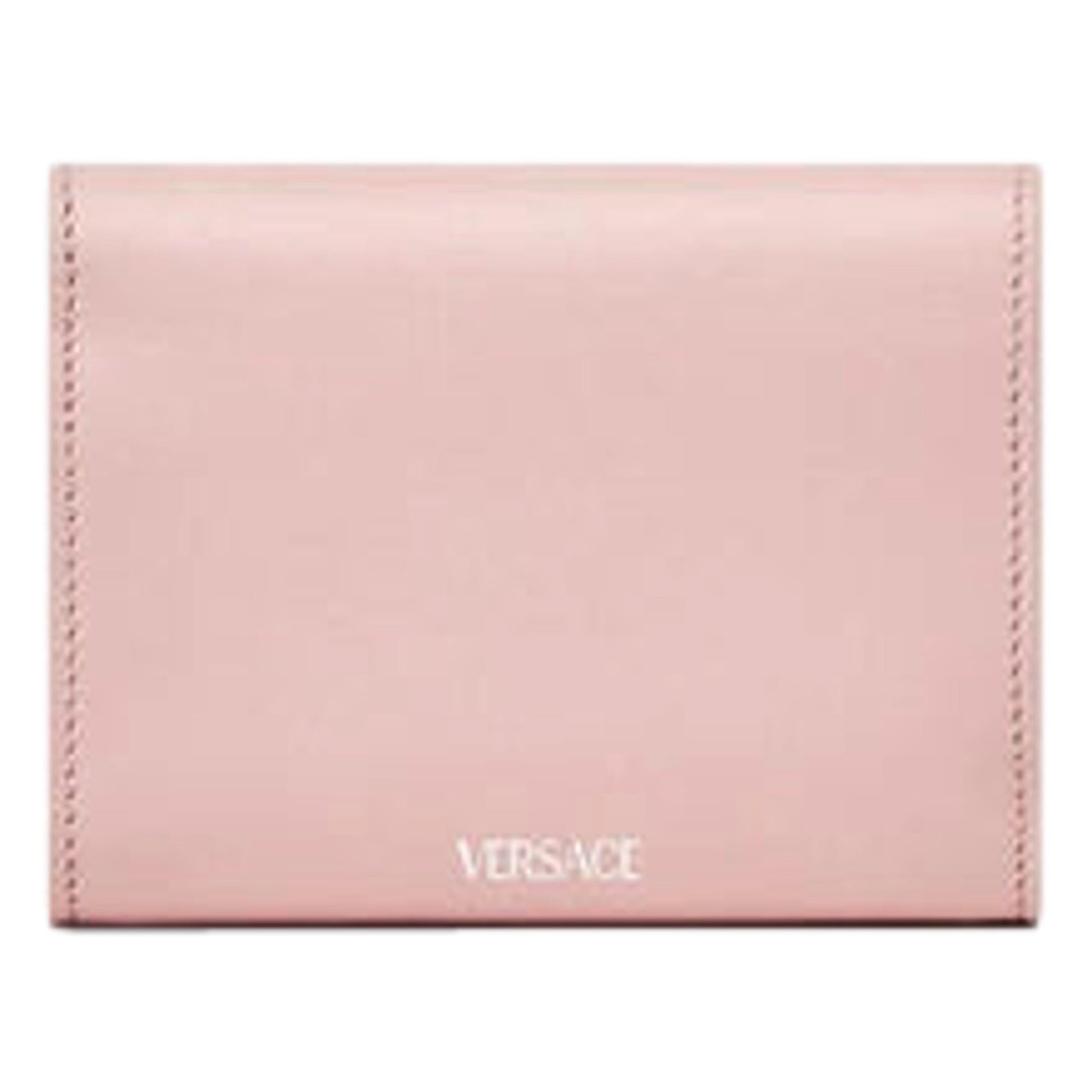 Pink Tri Fold Snap Wallet by Versace - Luxury Card Holder & Coin Pouch -   Shop Bags LLC