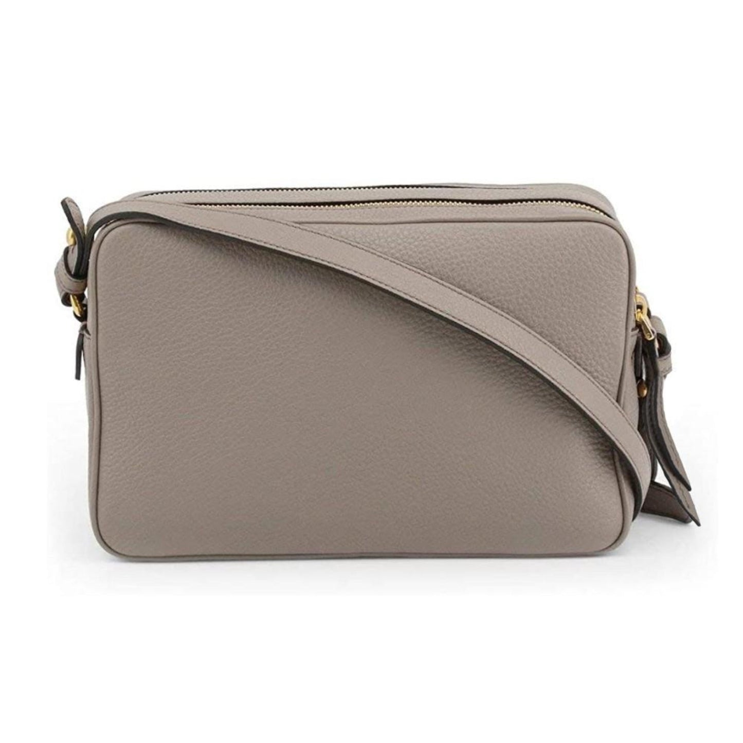 Prada Argilla Grey Leather Crossbody - Elegance Meets Functionality -   Shop Bags LLC