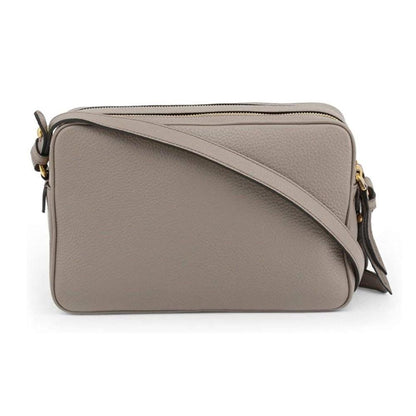 Prada Argilla Grey Leather Crossbody - Elegance Meets Functionality -   Shop Bags LLC