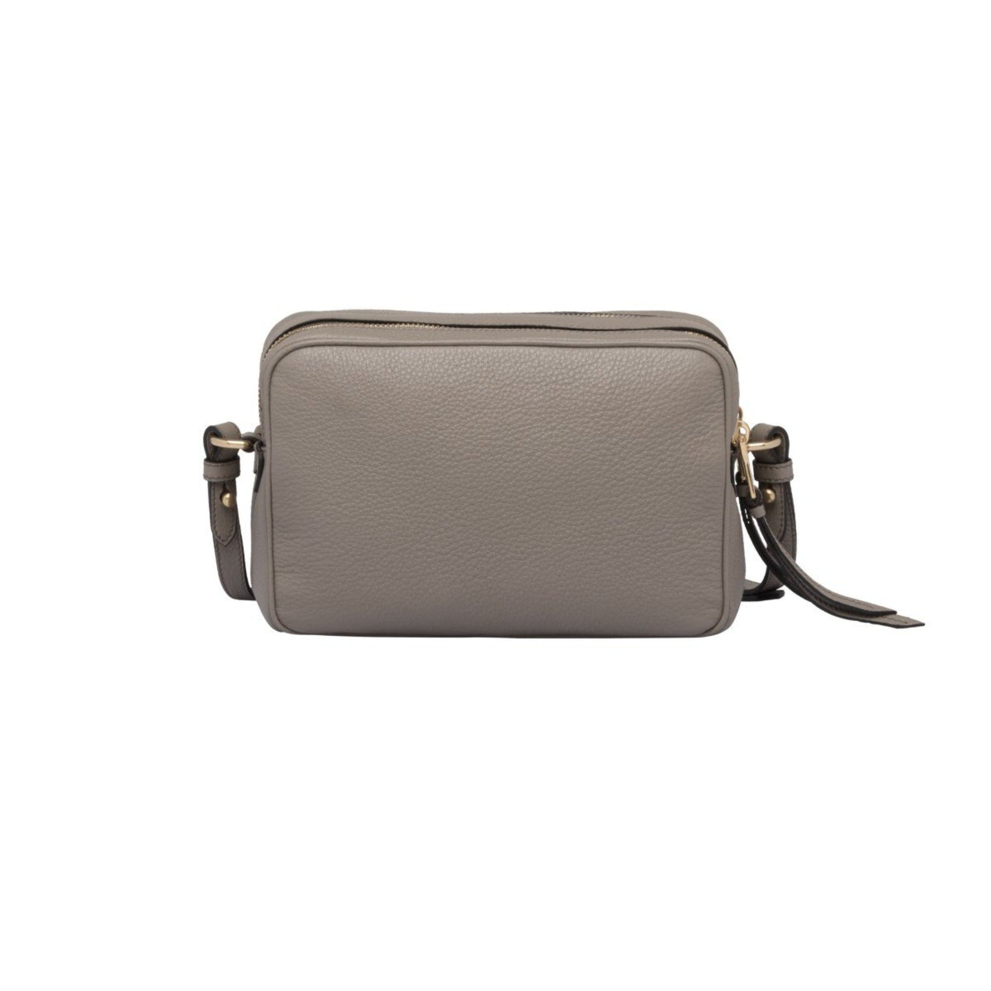 Prada Argilla Grey Leather Crossbody - Elegance Meets Functionality -   Shop Bags LLC
