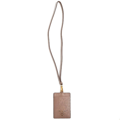 Prada Beige Leather Cardholder – Sleek, Stylish, Professional -   Shop Bags LLC
