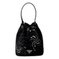 Prada Black Beaded Bucket Bag - Sustainable Elegance in Re-Nylon -   Shop Bags LLC