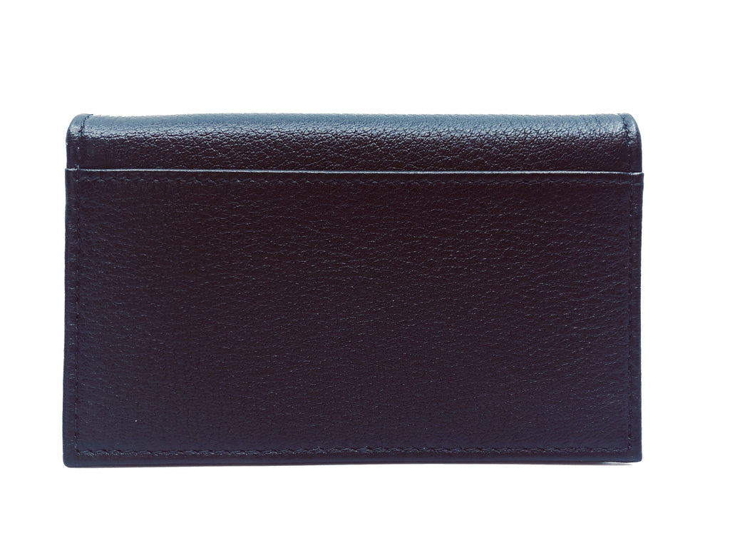 Prada Black Calf Leather Card Case - Elegant & Compact Wallet -   Shop Bags LLC