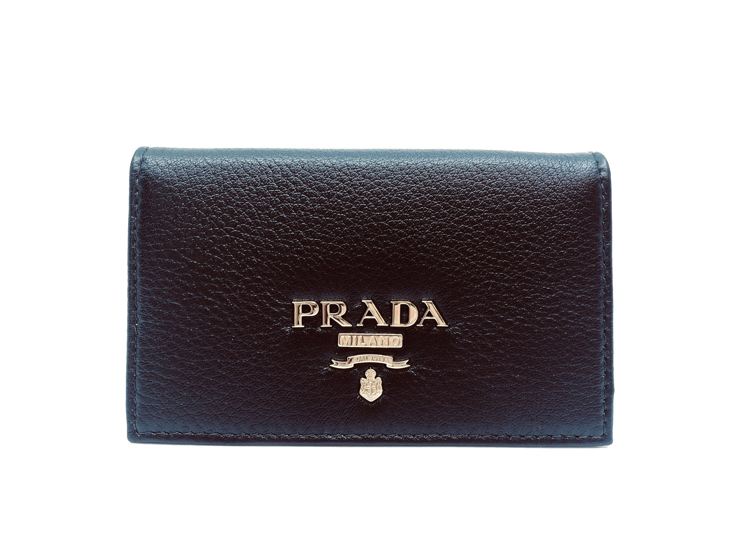 Prada Black Calf Leather Card Case - Elegant & Compact Wallet -   Shop Bags LLC