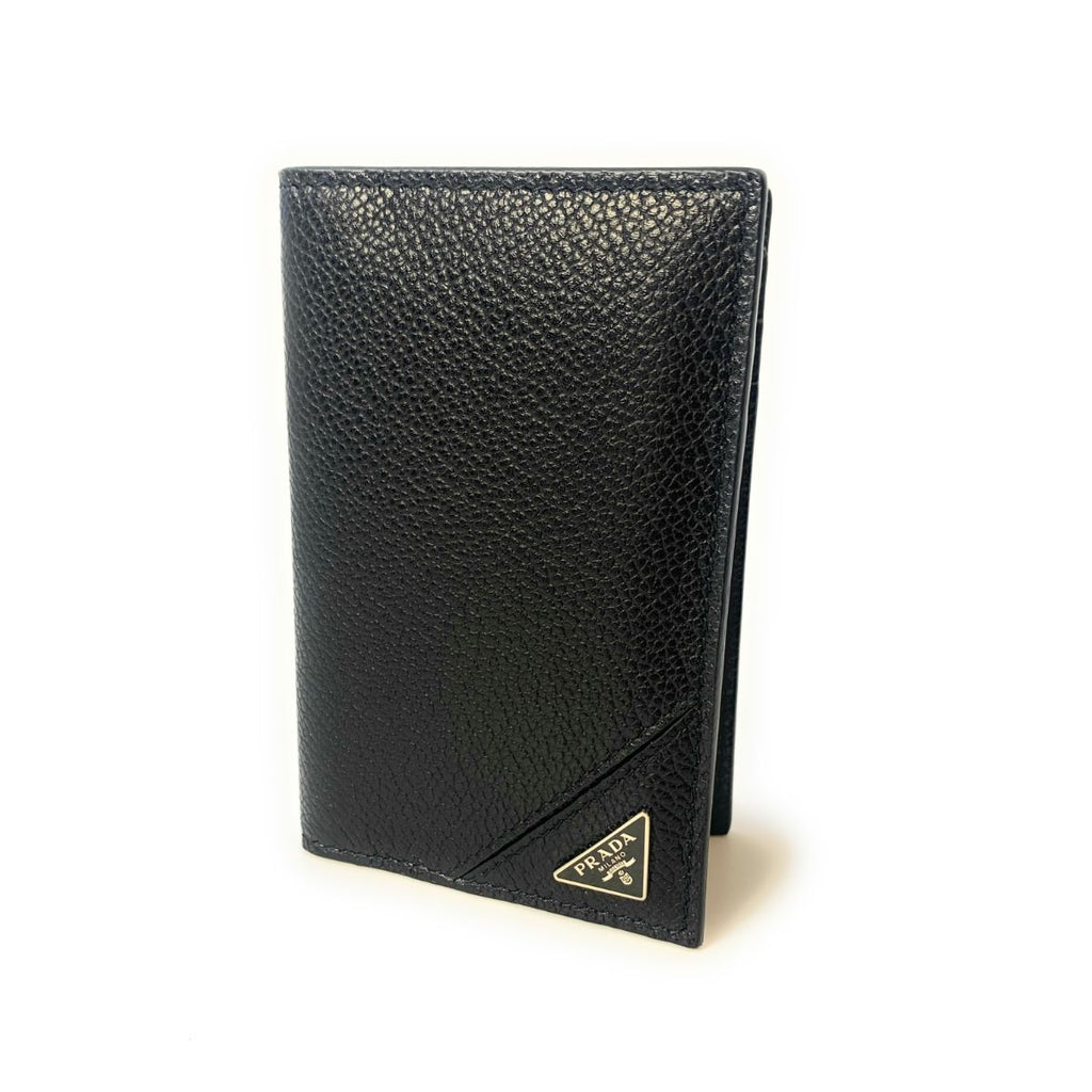 Prada Black Leather Bifold Wallet – Elegance Meets Functionality -   Shop Bags LLC