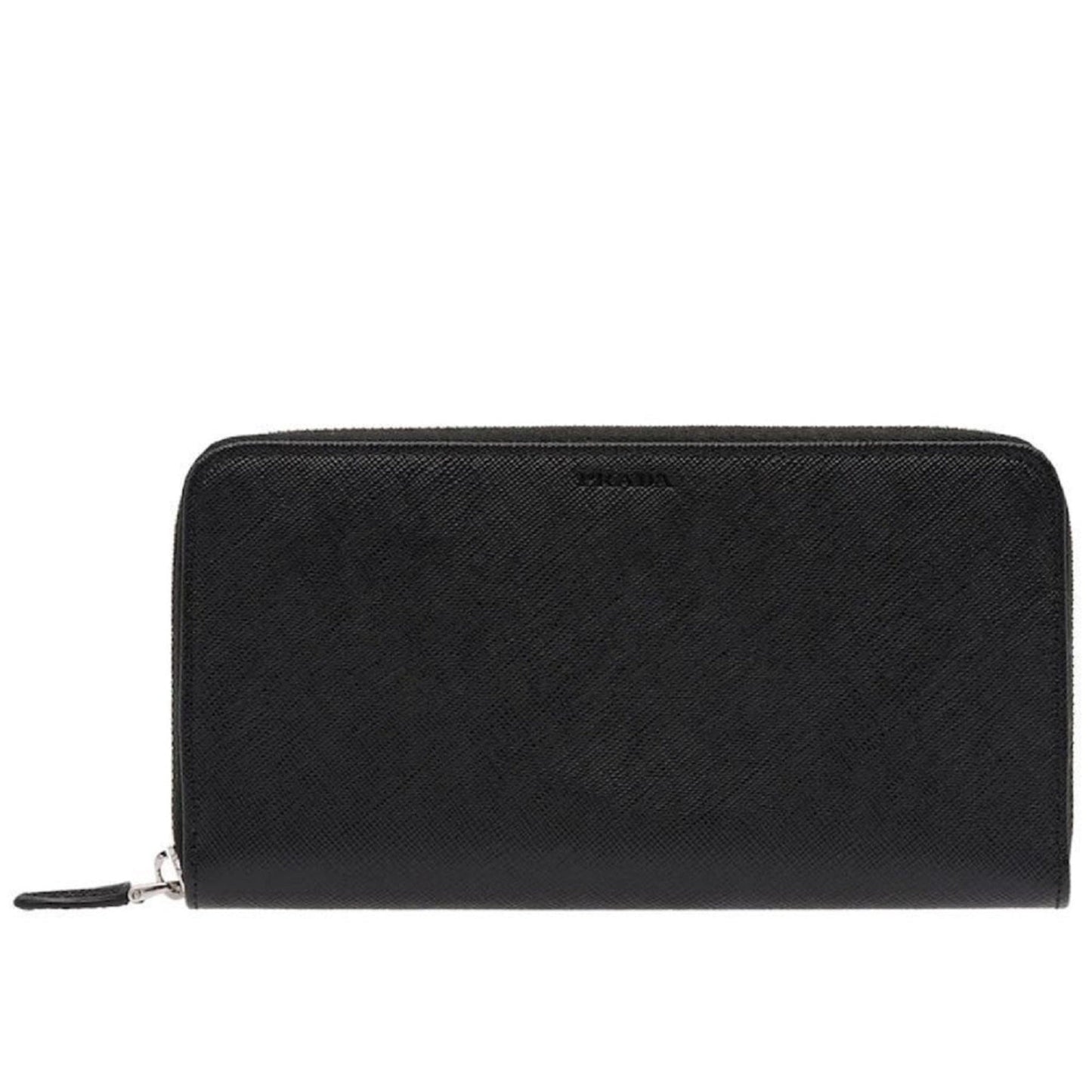 Prada Black Leather Wallet - Sleek Zip-Around Black Bag - Luxury Style -   Shop Bags LLC 