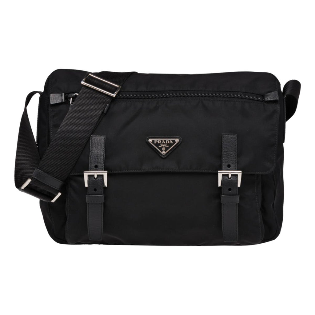 Prada Black Nylon Messenger Bag - Stylish, Durable & Functional -   Shop Bags LLC