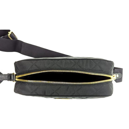 Prada Black Quilted Tessuto Nylon Crossbody - Chic & Versatile Bag -   Shop Bags 