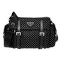 Prada Black Studded Re-Nylon Shoulder Bag - Elevate Your Style