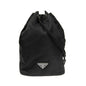 Prada Black Tessuto Nylon Triangle Logo Drawstring Bucket Bag -   Shop Bags LLC 