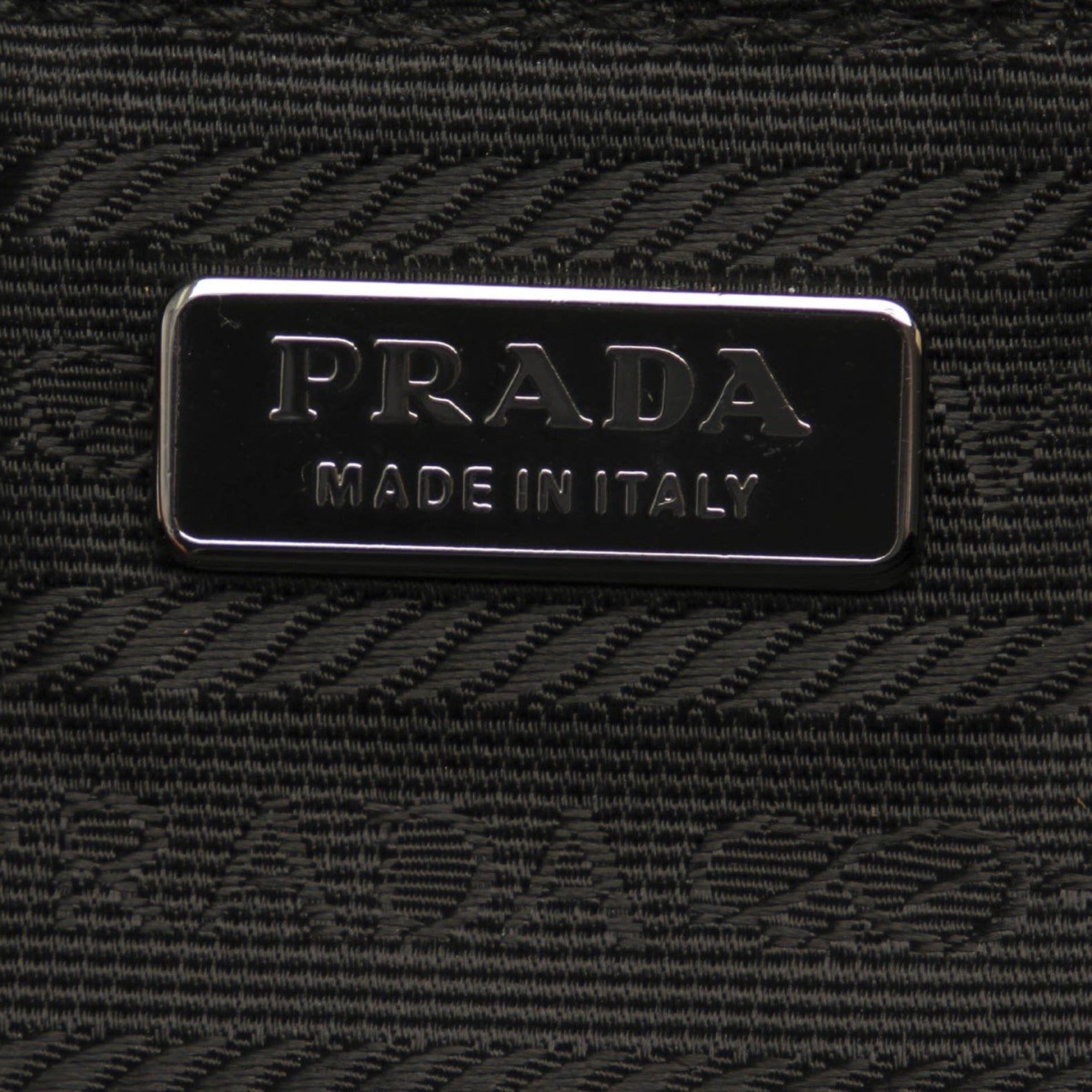 Prada Black Tessuto Nylon Wristlet Clutch - Sleek & Functional Design -   Shop Bags LLC