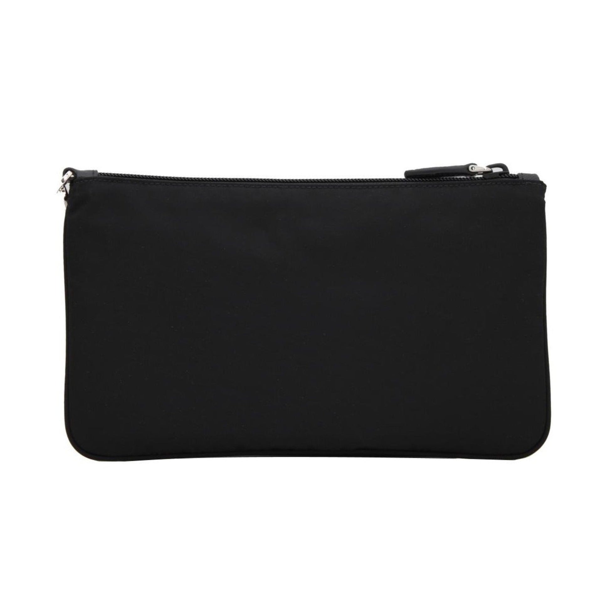 Prada Black Tessuto Nylon Wristlet Clutch - Sleek & Functional Design -   Shop Bags LLC