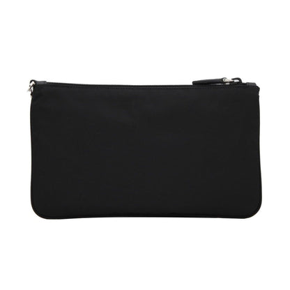 Prada Black Tessuto Nylon Wristlet Clutch - Sleek & Functional Design -   Shop Bags LLC