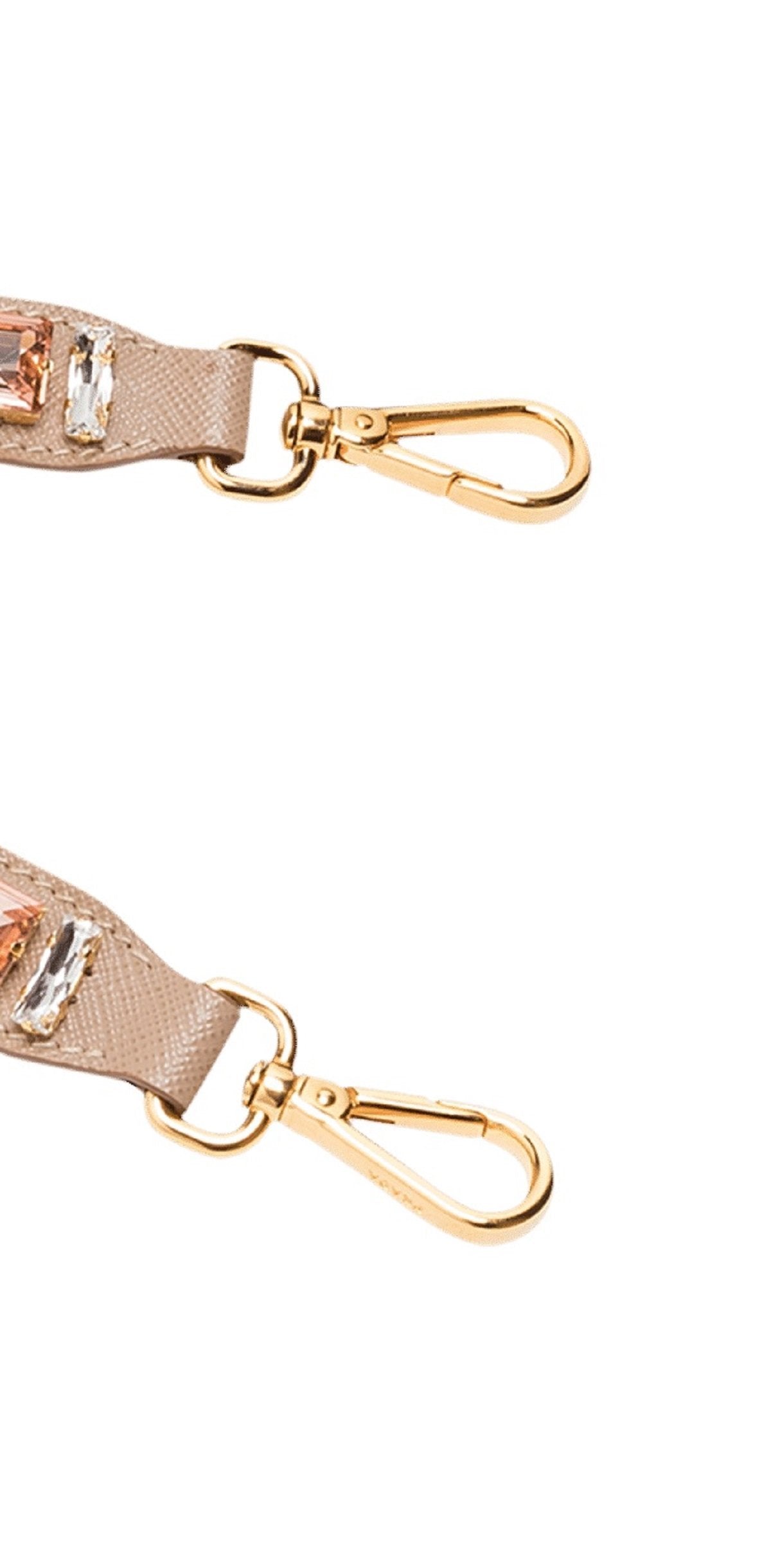 Prada Blush Pink Crystal Strap: Elegant Accessory for Any Handbag -   Shop Bags LLC
