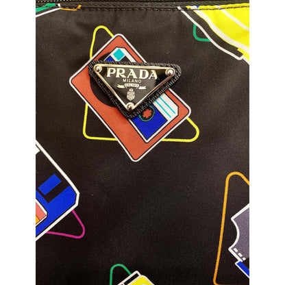 Prada Cassette Print Shopping Tote Handbag - Chic & Versatile Design -   Shop Bags LLC 