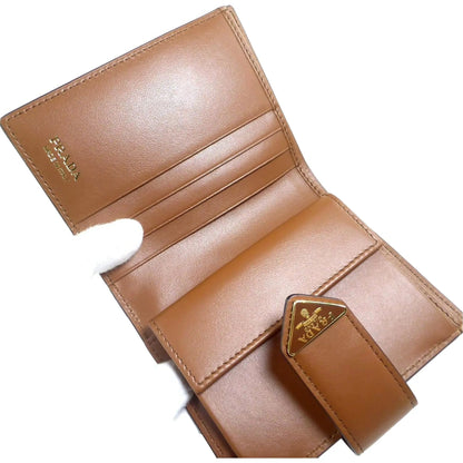 Prada City Calf Leather Snap Bifold Wallet - Timeless