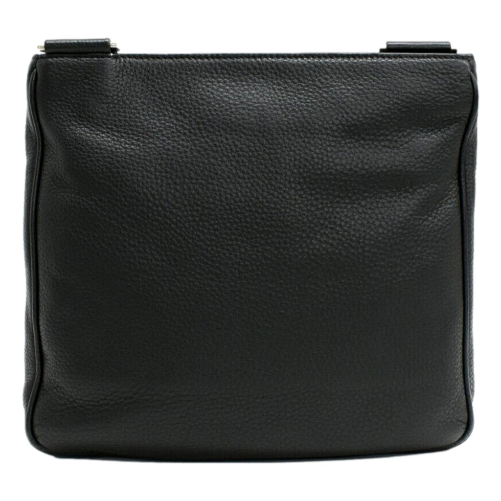 Prada City Vitello Leather Black Messenger Crossbody Bag -   Shop Bags LLC