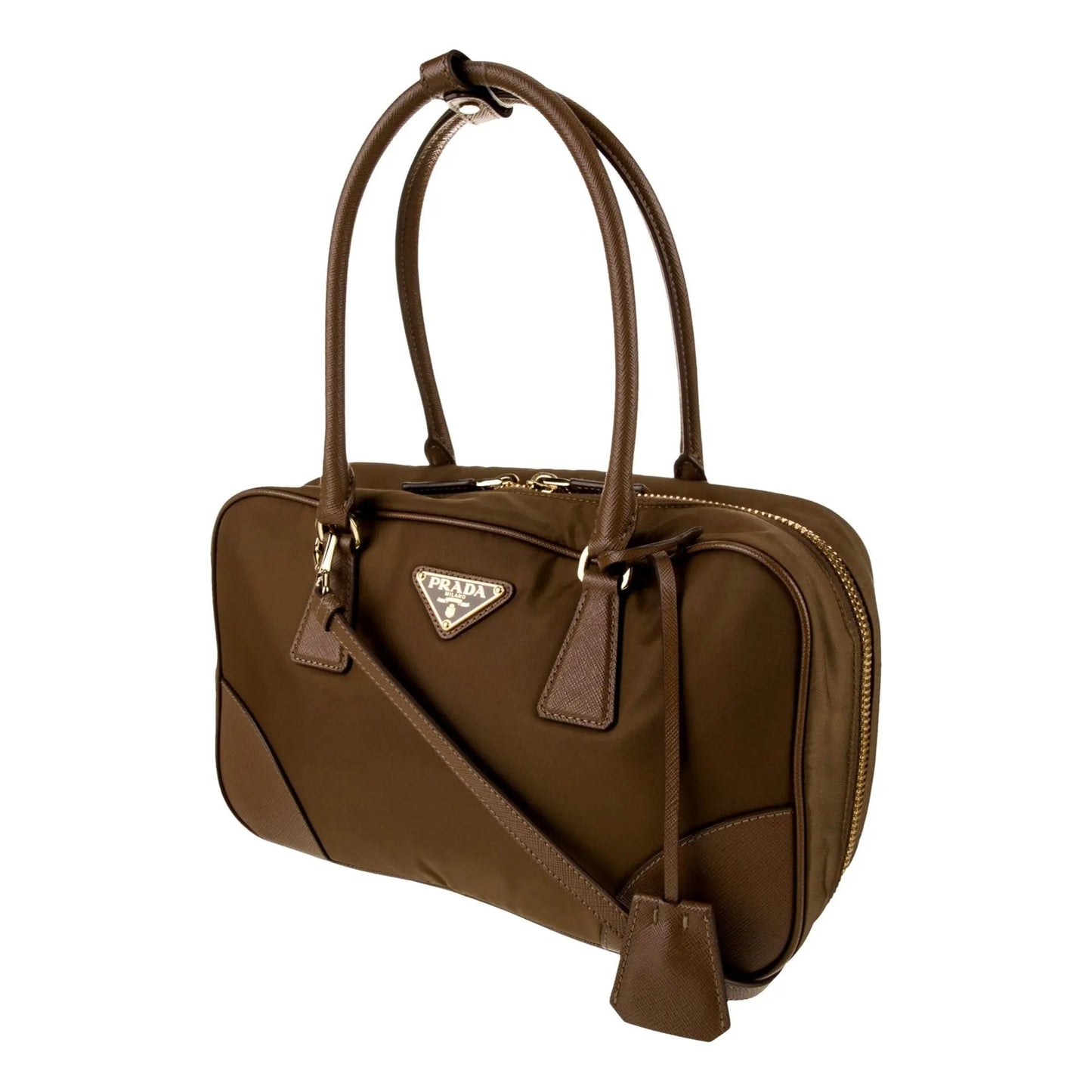 Prada Cork Beige Bag: Luxury Leather Elegance by Shop Bags LLC -   Shop Bags LLC