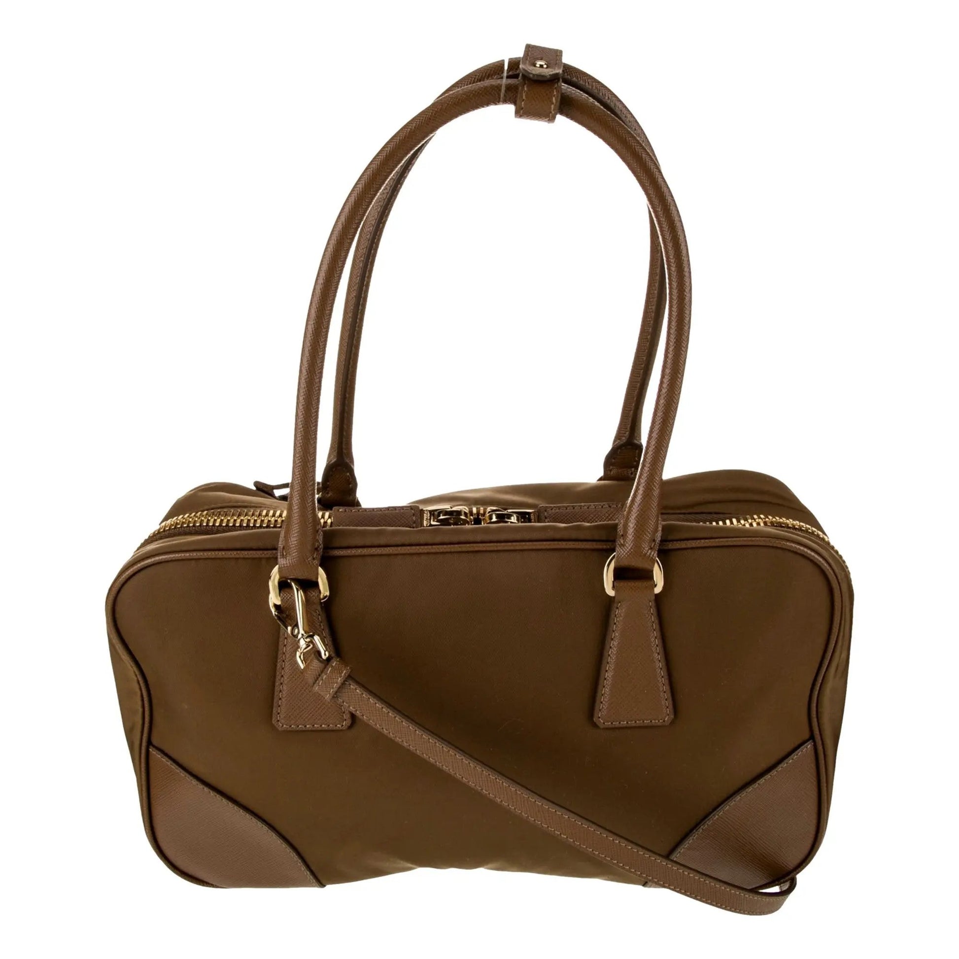 Prada Cork Beige Bag: Luxury Leather Elegance by Shop Bags LLC -   Shop Bags LLC