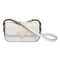 Prada Embleme Triangle Logo Crossbody Bag - Luxury in White Calfskin -   Shop Bags LLC 