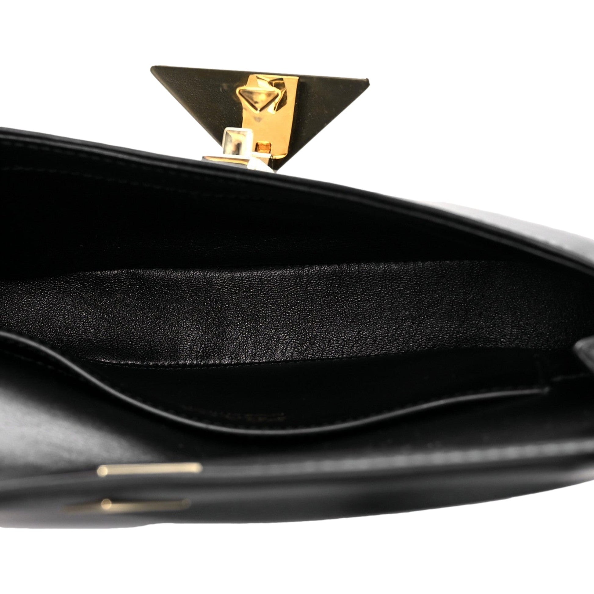 Prada Embleme Triangle Logo Soft Calfskin Crossbody Bag - Black -   Shop Bags LLC 