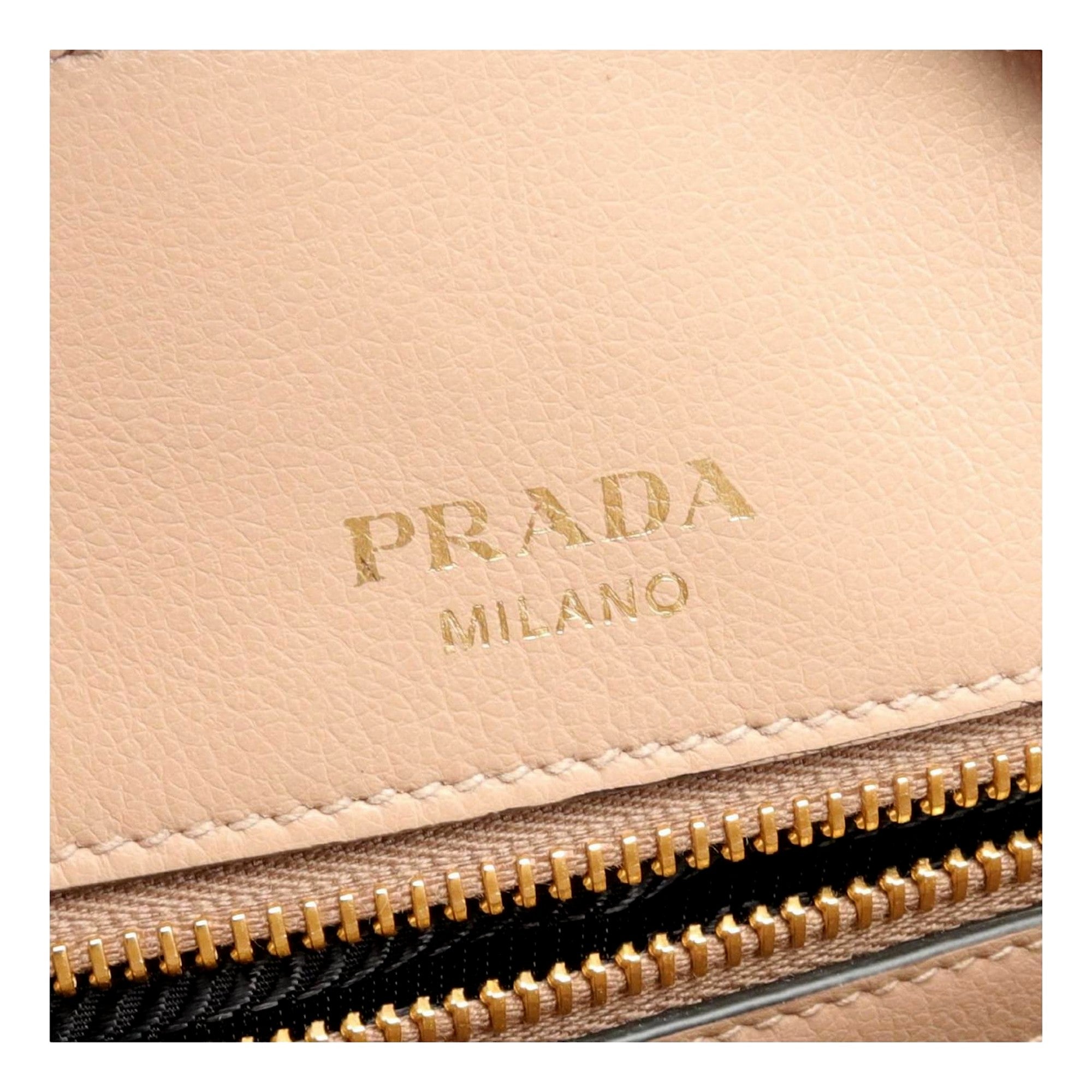 Prada Embossed Logo Soft Leather Handbag Shopper Tote Cammeo Beige -   Shop Bags LLC