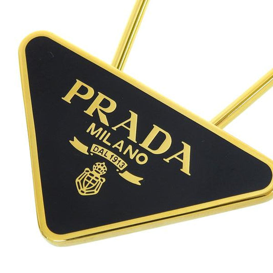 Prada Enameled Purse Charm & Keyring - Luxurious Black & Gold Charm -   Shop Bags LLC 