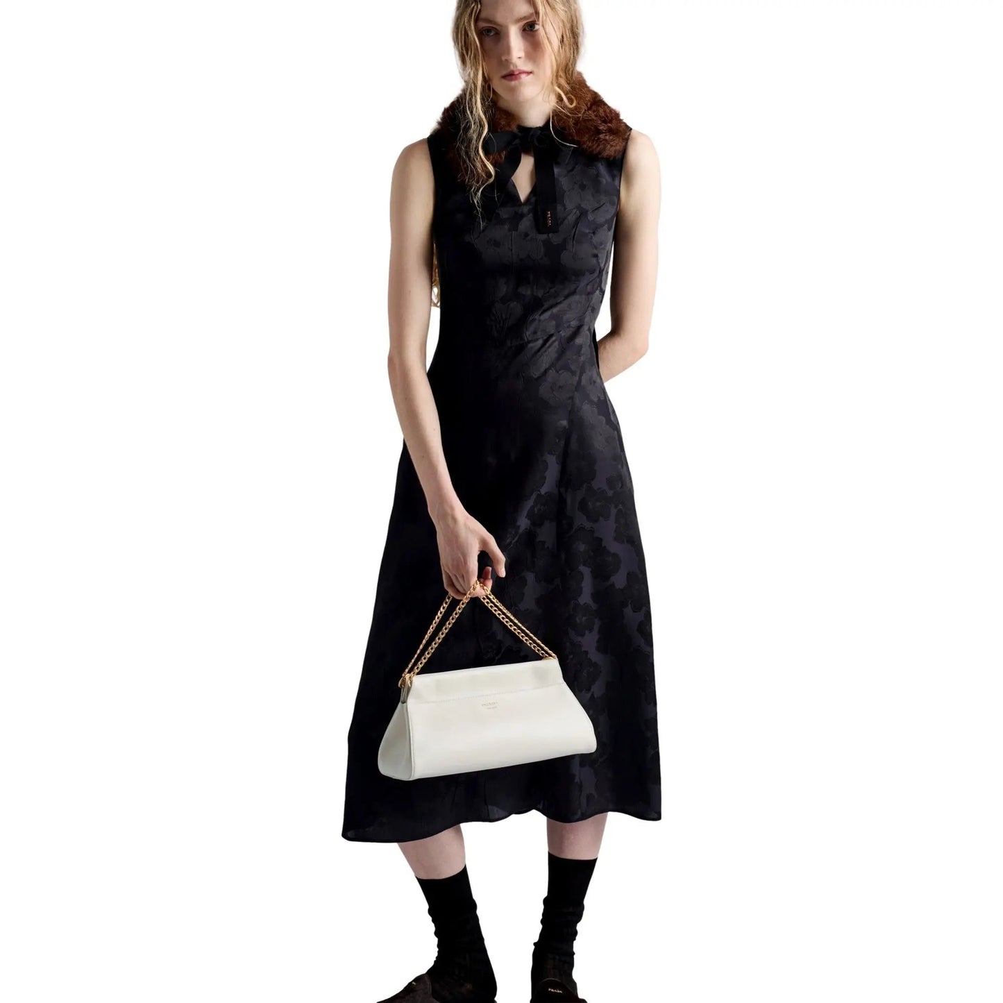 Prada Enchaine Small Shoulder Bag: Timeless Luxury in White