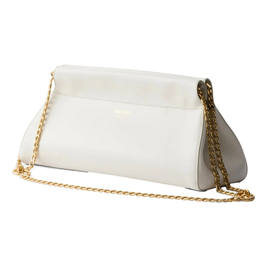 Prada Enchaine Small Shoulder Bag: Timeless Luxury in White