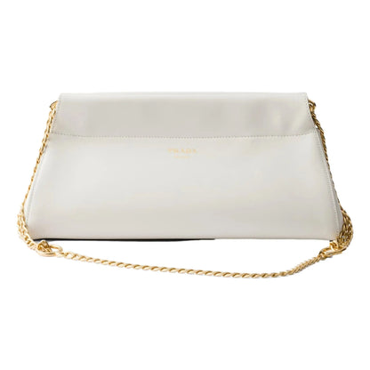 Prada Enchaine Small Shoulder Bag: Timeless Luxury in White