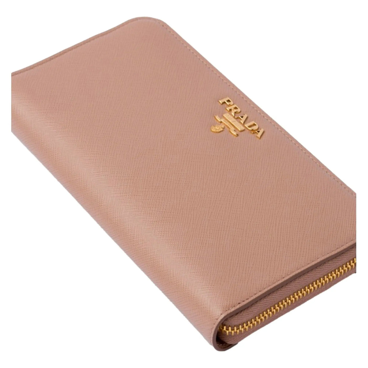 Prada Fashion Luxury Saffiano Continental Wallet - Beige/Red Interior -   Shop Bags LLC 
