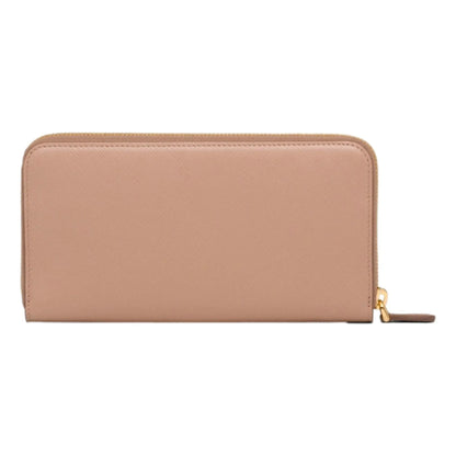 Prada Fashion Luxury Saffiano Continental Wallet - Beige/Red Interior -   Shop Bags LLC 