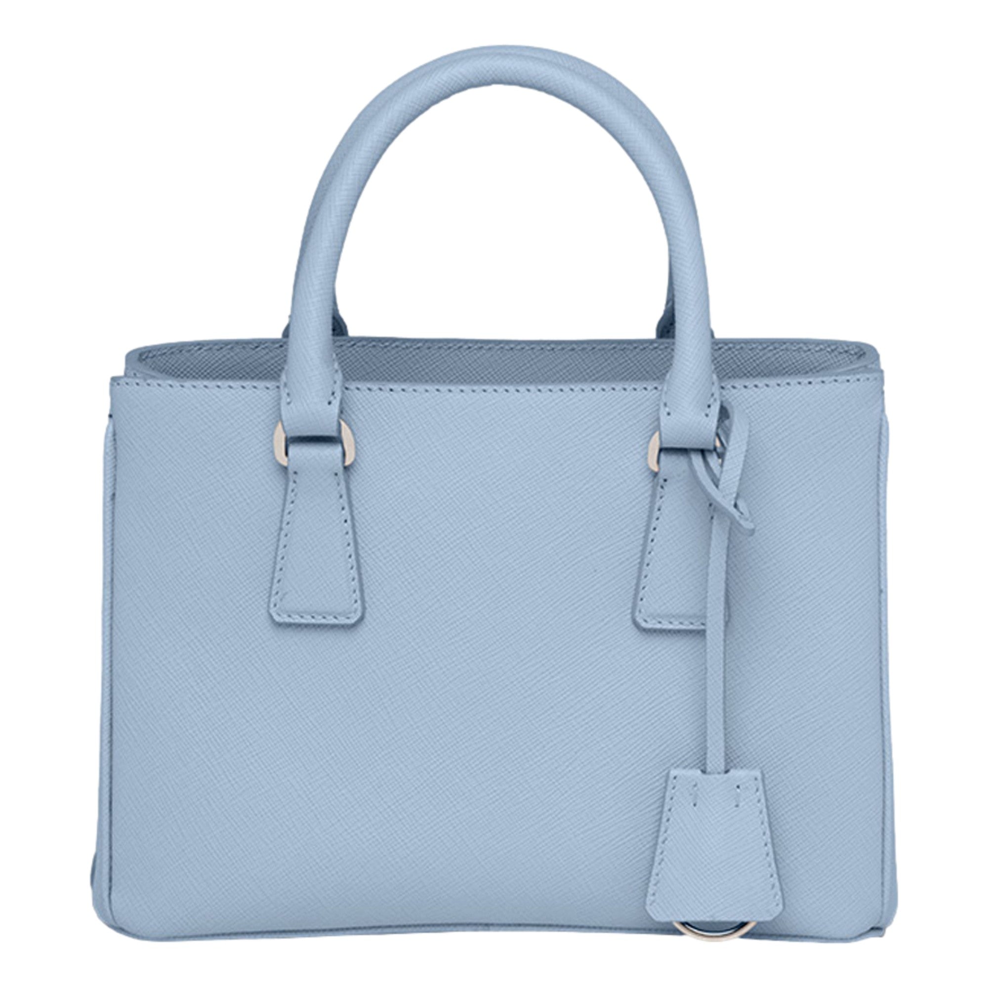 Prada Galleria Mini Saffiano Crossbody - Luxury in Celeste Blue -   Shop Bags LLC 