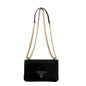 Prada Leather Black Crossbody Bag - Elegant Gold Chain Strap Luxury -   Shop Bags LLC 