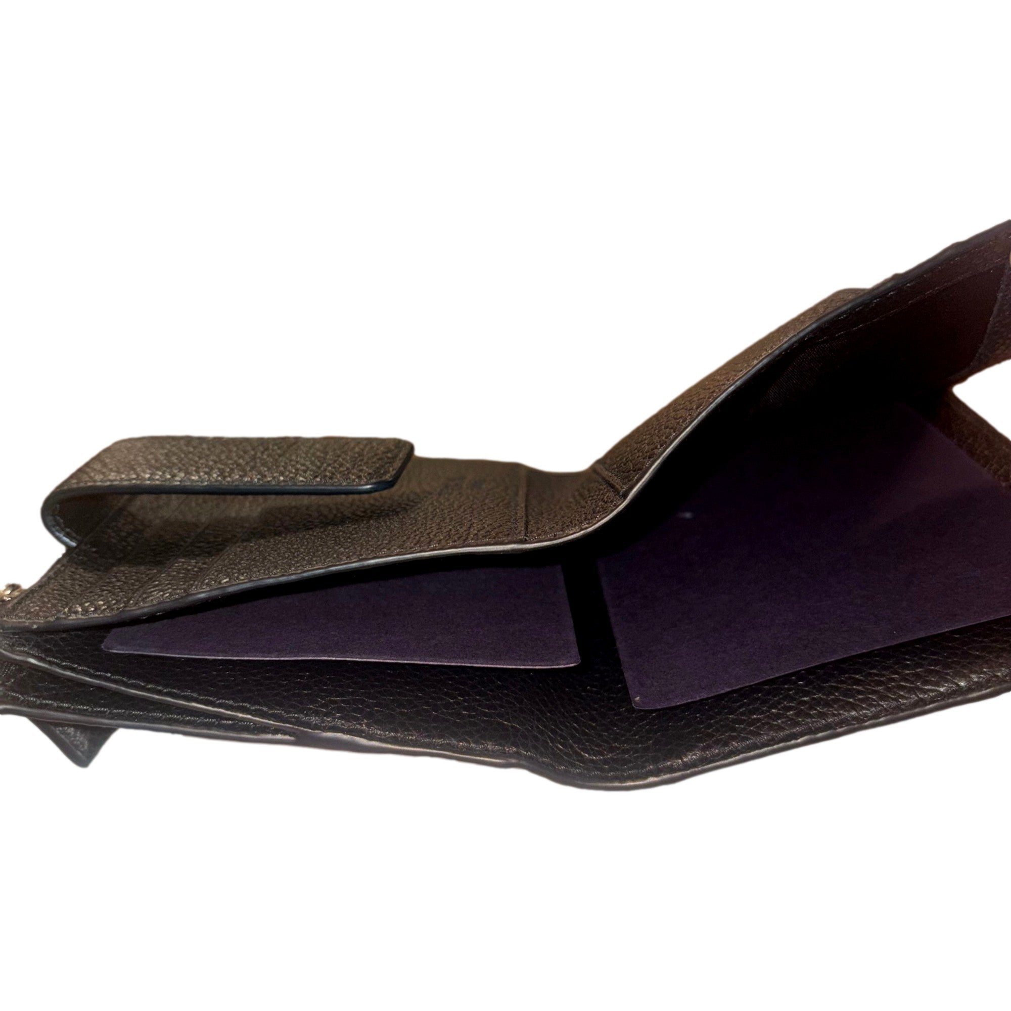 Prada Leather Card Case Bifold Wallet with Zipper Coin Pouch -   Shop Bags LLC