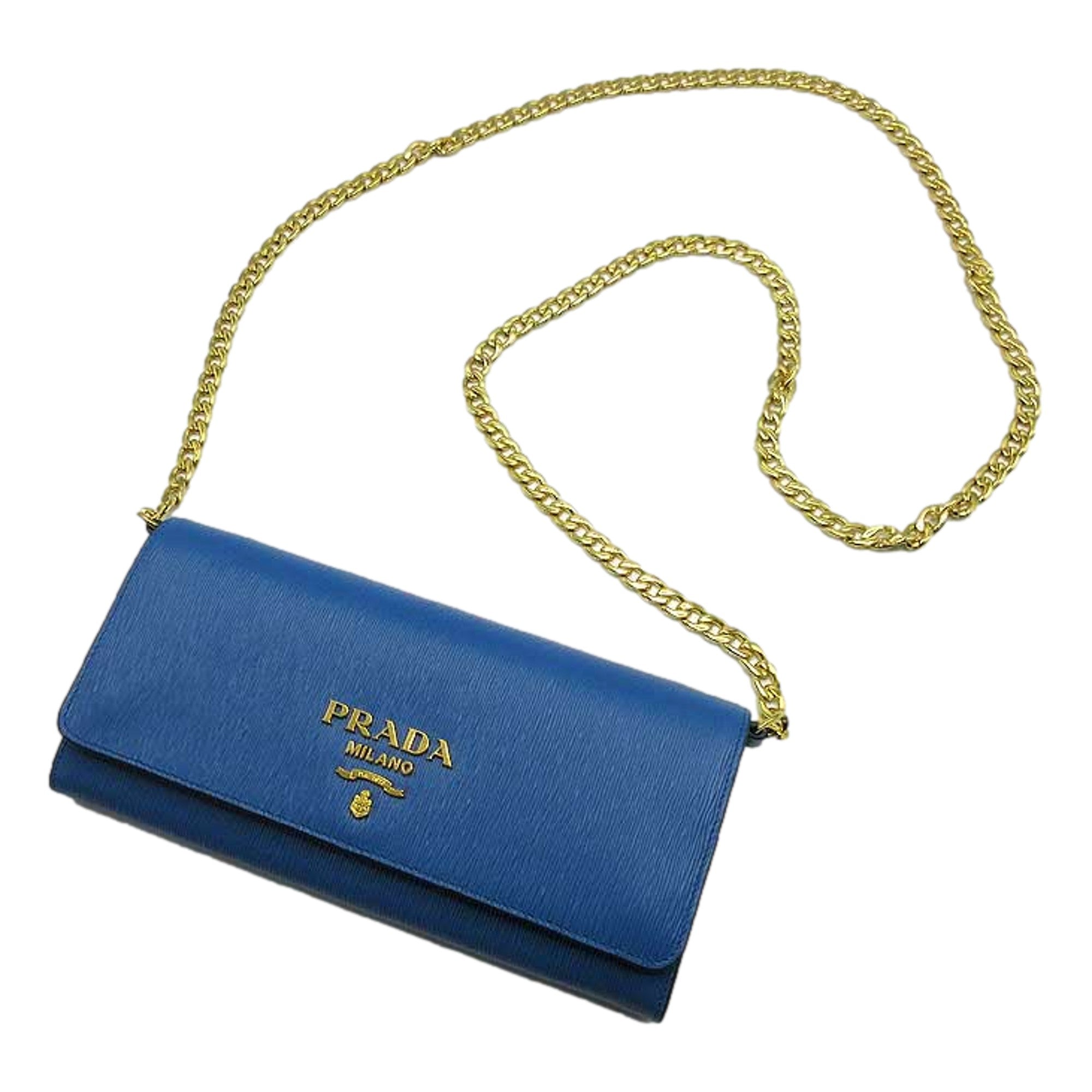 Prada Leather Chain Crossbody Wallet Clutch - Stylish & Versatile -   Shop Bags LLC