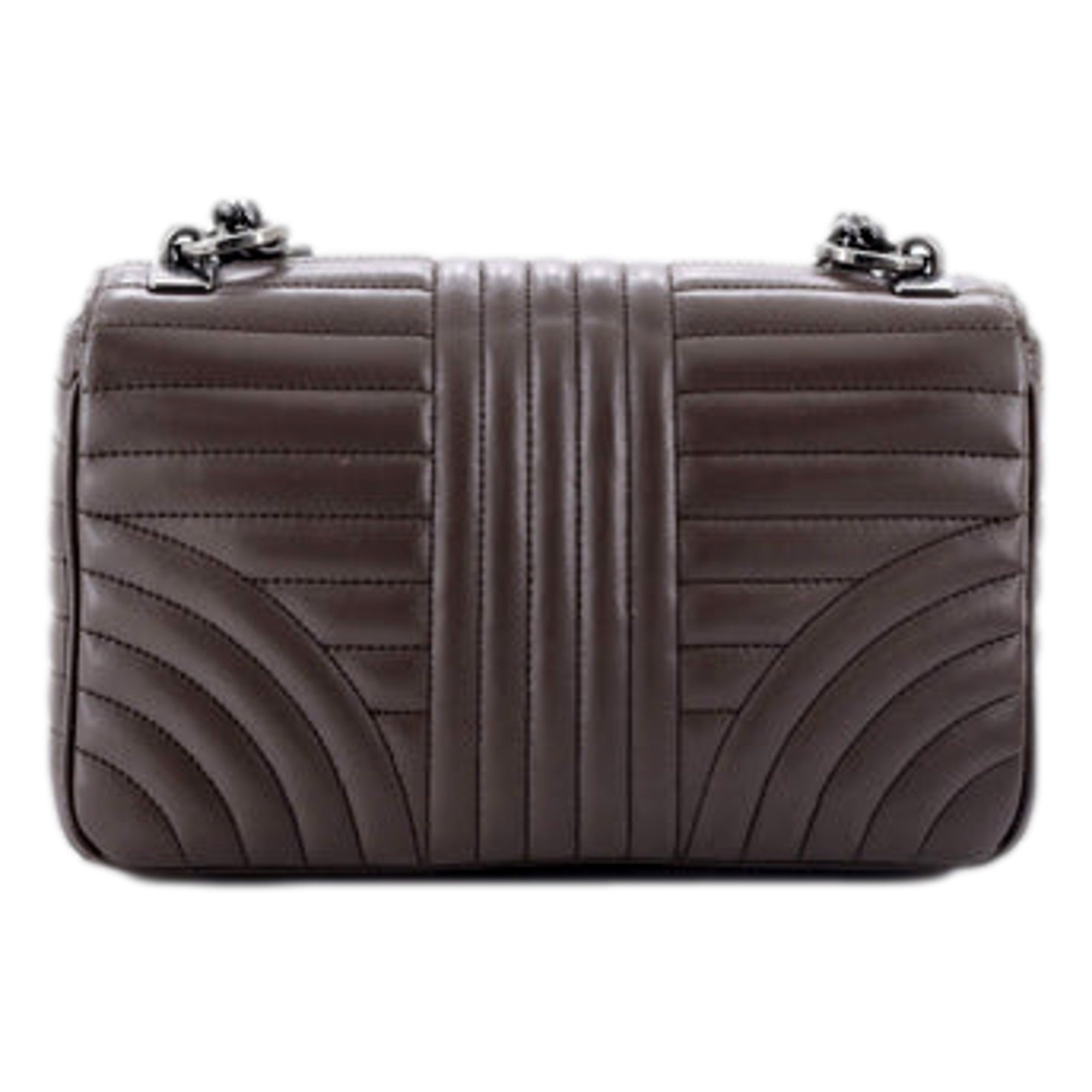 Prada Leather Medium Flap Chain Shoulder Bag - Luxury & Elegance -   Shop Bags LLC