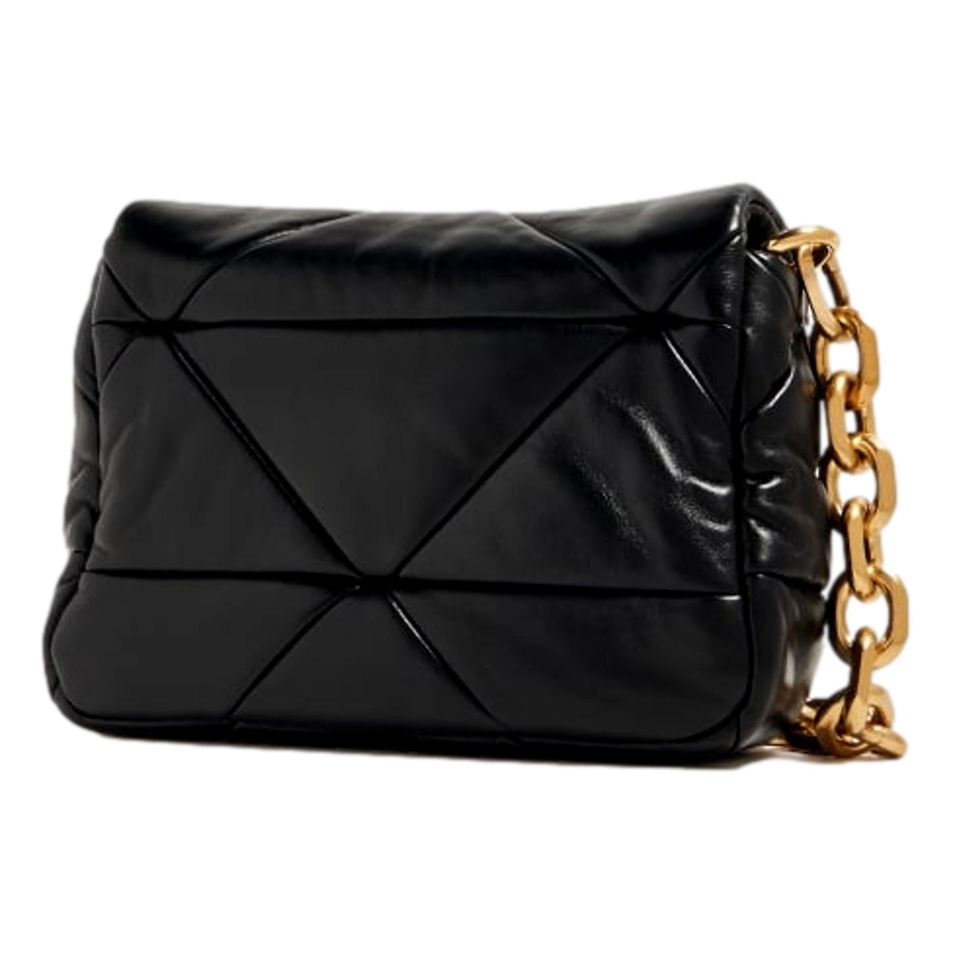 Prada Leather Small Shoulder Bag - Luxury Quilted Nappa Patch Design -   Shop Bags 