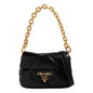 Prada Leather Small Shoulder Bag - Luxury Quilted Nappa Patch Design -   Shop Bags 