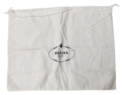 Prada Men's Navy Saffiano Leather Belt - Sophisticated Silver Buckle -   Shop Bags LLC