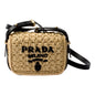 Prada Milano Beige Crochet Raffia Small Crossbody Bag – Elevate