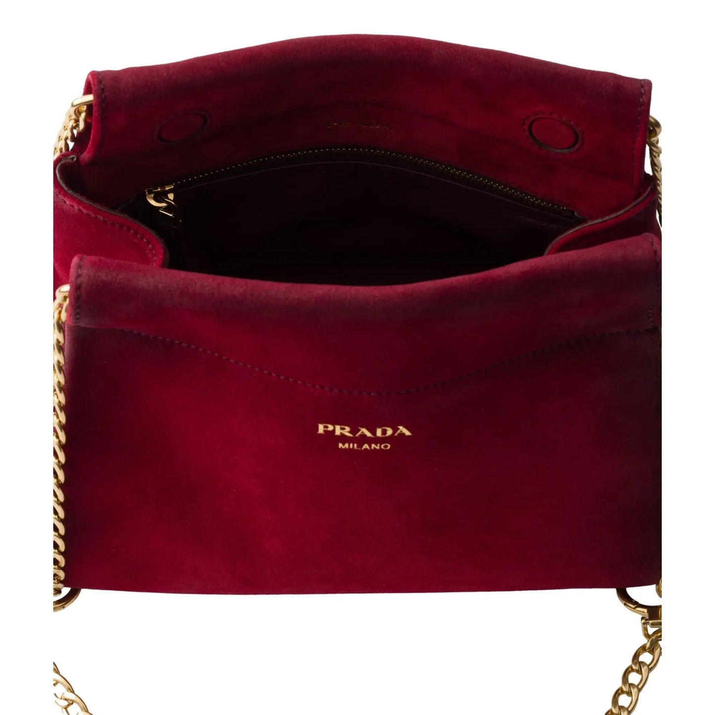 Prada Mini Enchaine Suede Ombre Shoulder Bag - Shop Now at Shop
