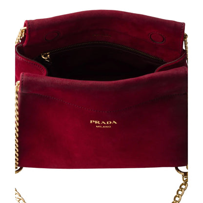 Prada Mini Enchaine Suede Ombre Shoulder Bag - Shop Now at Shop