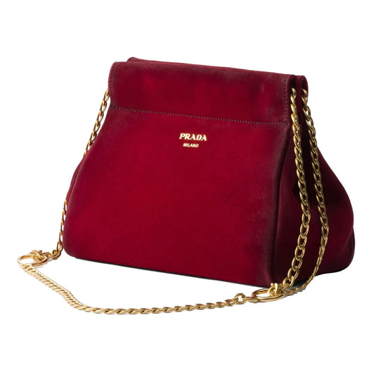 Prada Mini Enchaine Suede Ombre Shoulder Bag - Shop Now at Shop