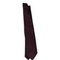 Prada Neck Tie - Bordeaux Red Silk with Geometric Elegance -   Shop Bags LLC