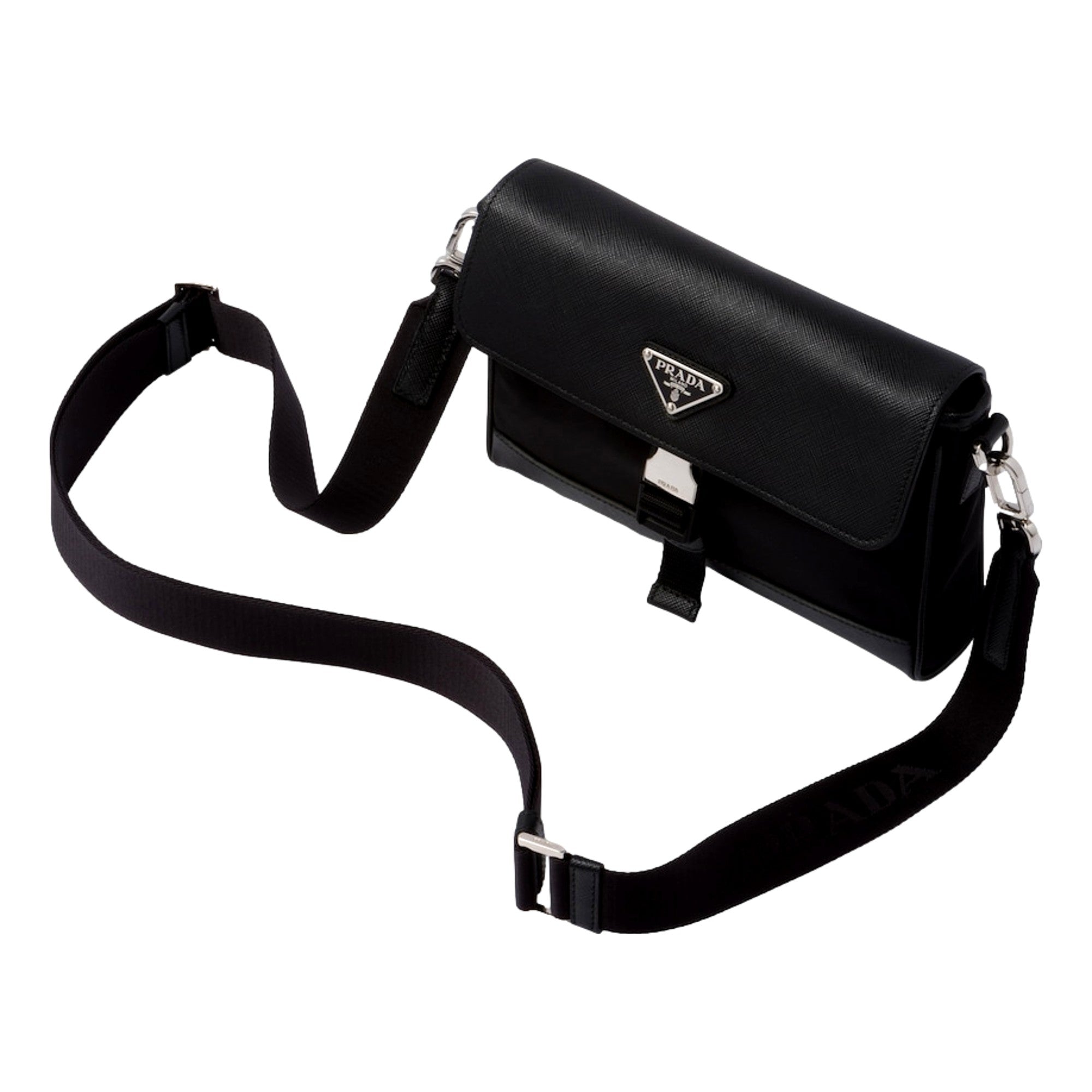 Prada Nero Black Crossbody - Sustainable Luxury in Re-Nylon -   Shop Bags LLC